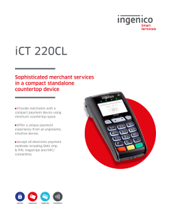 iCT 220 CL Product Sheet