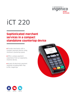 iCT 220 Product Sheet
