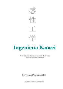 Nuestros servicios - IngenierÃ­a Kansei