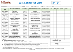 2015 inGenius Summer Camp 2nd