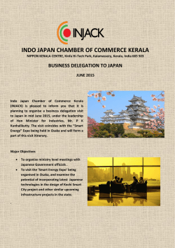 INDO JAPAN CHAMBER OF COMMERCE KERALA