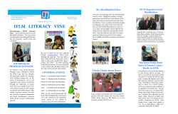 IFLM Literacy Vine March and April Issue