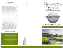 tournament brochure - Inland Regional Center