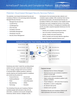 ActiveGuardÂ® Security and Compliance Platform