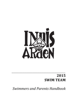 swim team handbook - Innis Arden Swimming Club