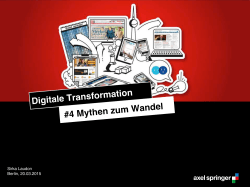 Axel Springer im Digitalen Wandel