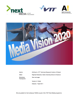 Media Vision 2020 - Innovation Leadership Forum