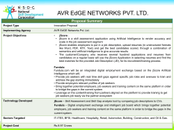 AVR EdGE Networks Pvt. Ltd. - Innovations for Skills Marketplace