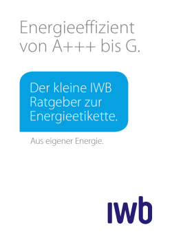 IWB Ratgeber Energieetikette 0814