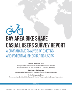 Bay Area Bike Share Casual Users Survey Report
