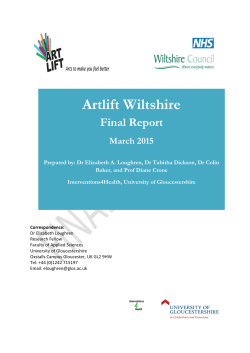 Artlift Wiltshire Final Report March 2015