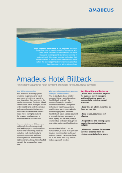 Amadeus Hotel Billback Sales sheet