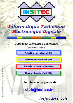 DÃ©pliant v02 2015-2016 - INSITEC Club d`informatique