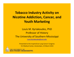 Read the presentation about Tobacco Strategy from