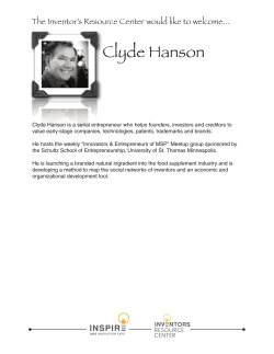 Clyde Hanson - INSPIRE