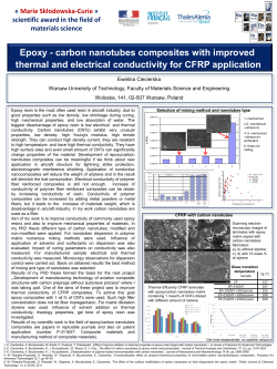 Epoxy - carbon nanotubes composites with improved thermal and