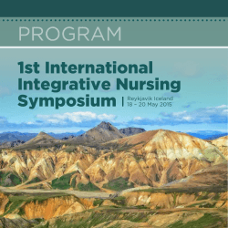 PROGRAM - 1st International Integrative Nursing Symposium
