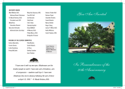 In Remembrance of the 20th Anniversary You Are Invited