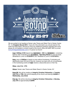 Kingdom Bound 2015 Information Packet.pages