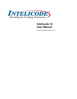 Intelicode 14 User Manual
