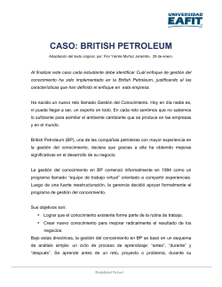 CASO: BRITISH PETROLEUM - EAFIT Interactiva