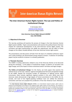 The Inter-American Human Rights System: The Law and Politics of