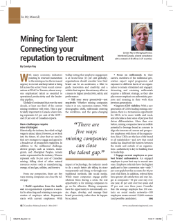 Mining for Talent: Connecting your reputation to