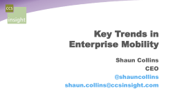 Key Trends in Enterprise Mobility â Shaun Collins, CCS