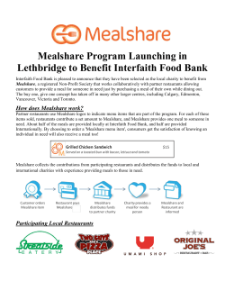 Read more here. - Interfaith Food Bank Society of Lethbridge