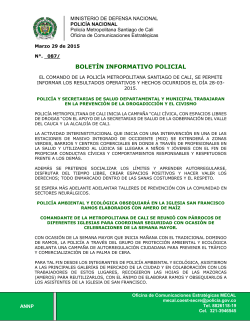 BOLETÃN INFORMATIVO POLICIAL Reporte 28-03
