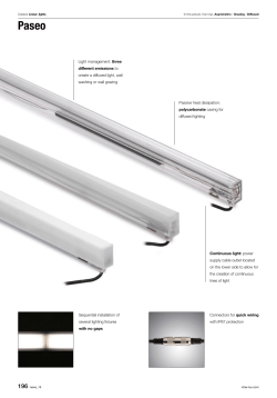 Sequential installation of several lighting fixtures with no - Inter-Lux