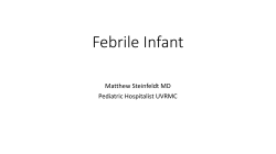 Febrile Infant - Intermountain Healthcare
