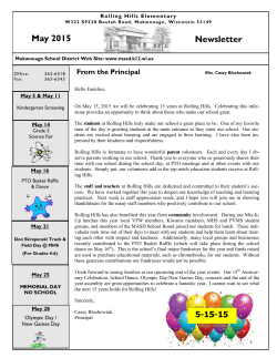 May 2015 Newsletter - Mukwonago Area School District