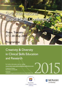 Sixth International Clinical Skills Conference