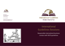 International Guidelines Sessions