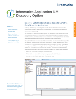 Informatica Application ILM Discovery Option