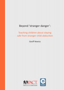 Beyond Stranger Danger: Teaching Children About