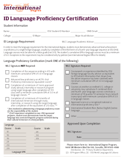 ID Language Proficiency Certification