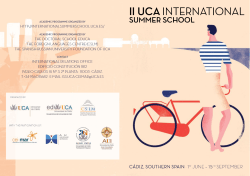 Brochure - UCA International Summer School