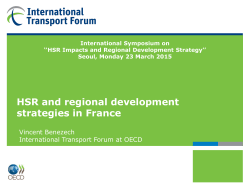 HSR and regional development strategies in France