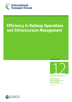 Efficiency in Railway Operations and Infrastructure Management