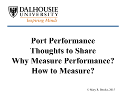 A Performance Instrument for Port Evaluation and Management