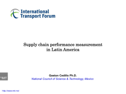 Supply chain performance measurement in Latin America