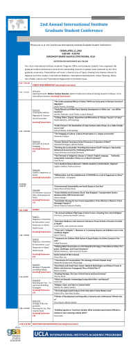 2nd Annual International Institute Graduate Student Conference