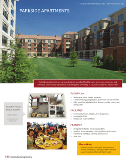 parkside apartments - USC International Academy