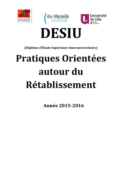 DESIU RETABLISSEMENT 2016 brochure