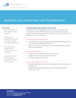 Identify Security Threats Faster with ThreatWave Data