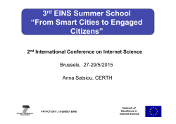 InternetScienceConference2015 - Anna Satsiou