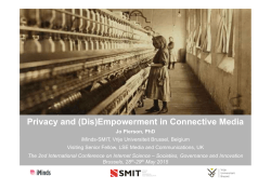 Privacy and empowerment in connective media