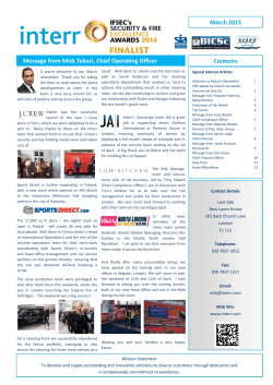 March`s Newsletter 2015